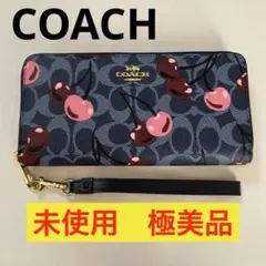 新品 COACH 長財布 ジッピーウォレット CY237 コーチ 迷彩 スト付
