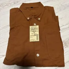 無印良品　ブラウン Mサイズ ボタンダウンシャツ