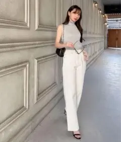 【神戸レタス岡部あゆみさんコラボ 】ワイドストレートデニムパンツ☆プロフ必読