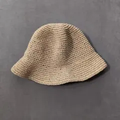 UNIQLO ペーパー素材 バケットハット ベージュ