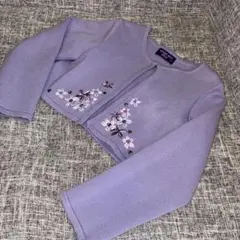 ANNA SUI mini ボレロカーディガン 120 紫　卒園式　入学式