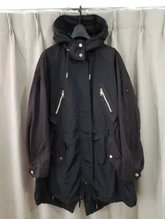 TOMMY HILFIGER トミーヒルフィガー モッズコート 黒 S