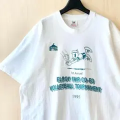 90s USA製古着　ヴィンテージ　イベントTシャツ　バレー　フライングレシーブ