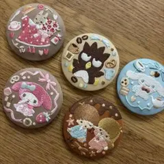 サンリオ刺繍缶バッジセット