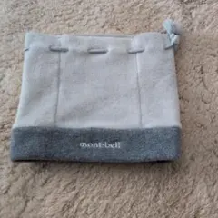 mont-bell ネックウォーマー グレー/ホワイト