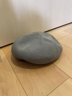 グレー ベレー帽 フリーサイズ