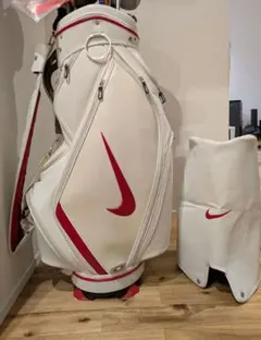 NIKEGOLF パワーカートキャディバッグ ホワイト/レッド