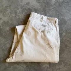 90s ポロラルフローレン チノパン W38 L30 ホワイト 極太 ポロチノ