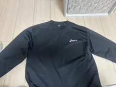 asics ブラック 長袖Tシャツ