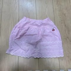 ミキハウス スカート 120cm ピンク さくらんぼのサムネイル