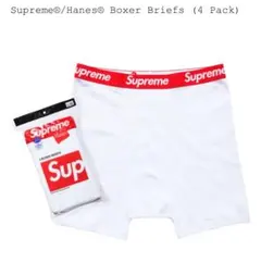 Supreme Hanes ボクサーパンツ ホワイト Sサイズ 2枚のサムネイル