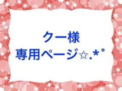 クー様専用ページ✩.*˚