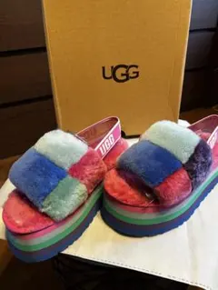 UGG Fluff Yeah Slide モコモコ サンダル 23cm ピンク - メルカリ