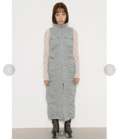LAGUA GEM NECK RIB NYLON MIX ワンピースのサムネイル