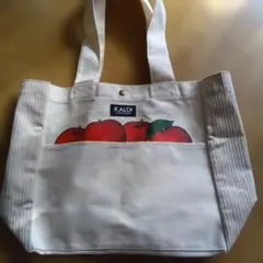 KALDI リンゴイラスト トートバッグ