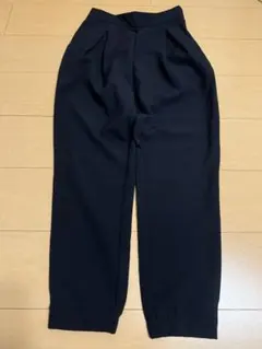 ネイビー ワイドパンツ