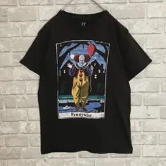 映画 IT ペニーワイズ ホラー ムービー tシャツ イット マッド ピエロ 黒