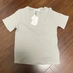 メイソングレイ　トップス　tシャツ リブ素材　グレー　半袖のサムネイル