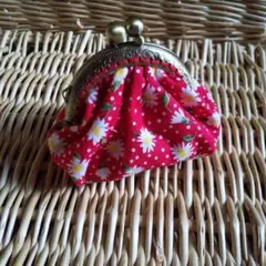 ハンドメイド がま口財布 コインケース