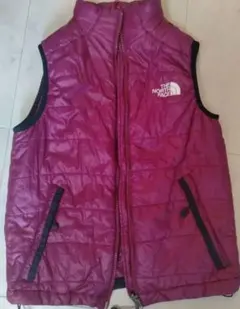 ノースフェイス ベスト 140 紫