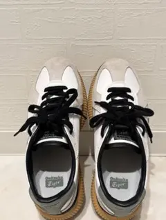 オニツカタイガー デレシティ ホワイト グリーン 24.5cm