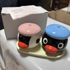 ミスド　ピングー&ピンガ　シュガーポット　陶器小物入れ　ミスタードーナツ年代物