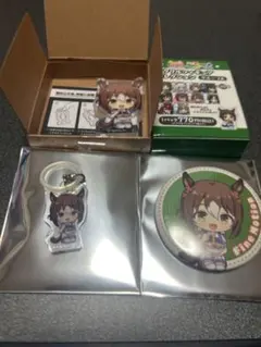 ウマ娘 ご当地ダービー アクリルブロック　缶バッジ　ファインモーション