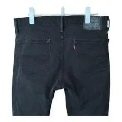 2135 Levi’s 510 ブラックジーンズ　リペアあり　メンズ　古着