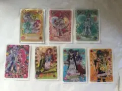 ハートキャッチプリキュア おねがいフラワーカード7枚 シール付き