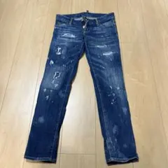 DSQUARED2 ダークブルースキニーデニム44 - メルカリ
