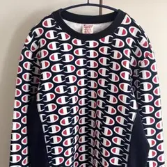 ☆超人気！チャンピオン リバースウィーブ 赤タグ 総柄 スウェット☆