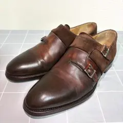 美品 MAGNANNI 17305 ダブルモンク 本革 スエード 38のサムネイル