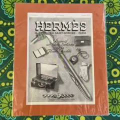 HERMES アートプリント エルメス ヴィンテージ広告（額装） ケリー
