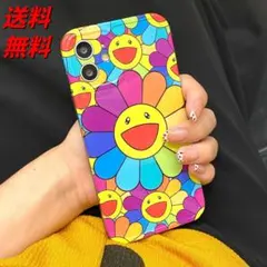 iPhone12ケース 　スマホケース 　スマイルフラワー　スマイル　花柄　人気
