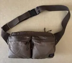 ★used★PORTER 吉田カバン　ボディバッグ カーキ　ウエストポーチ