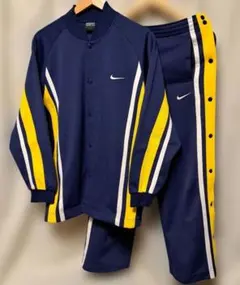 90s ビンテージ ナイキバスケットジャージ 上下セット サイド スナップボタン