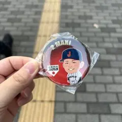 侍ジャパン ガチャガチャ 牧秀悟 缶バッジ