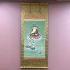 唐寅 人物画 童子拝寿図 掛軸 四尺中堂 中国美術 吉祥画 開運 - メルカリ