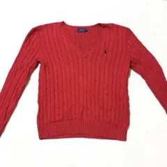 ラルフローレン　Vネックニット