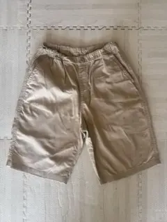 ユニクロ キッズ ハーフパンツ ベージュ 160 ウエストゴム