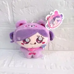 しなクママスコットぬいぐるみマスコット　むらさき