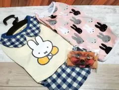 【新品】犬服 3号 ミッフィー デザイン 2点セットのサムネイル