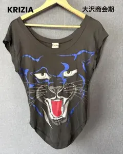 希少 90s KRIZIA ブラックパンサー 変形Tシャツ 大沢商会 アーカイブのサムネイル