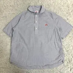 極美品✨20年 ダントン 半袖シャツ オックスフォード ストライプ プルオーバーのサムネイル