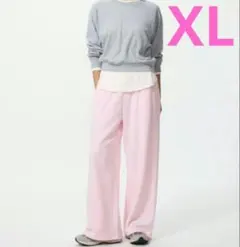 ユニクロ　UNIQLO　スウェットワイドパンツ　丈標準　XLサイズ