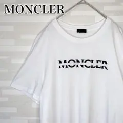 美品☆高級モデル☆バックデザイン】モンクレール ラバーロゴ Tシャツ