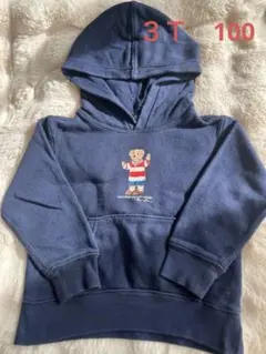 Ralph Lauren ポロベア パーカー ネイビー　3T 100