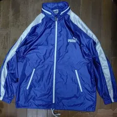PUMAプーマ90sビンテージ廃盤フルジップナイロンジャケット青L新品同様1回着