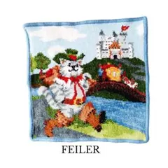 FEILER フェイラー ハンカチ 長靴をはいた猫 お城 デザイン 可愛いのサムネイル