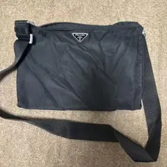 プラダ PRADA made in Italyショルダーバッグ ブラックナイロン